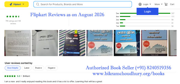 Flipkart reviews on Bengali book - Share Trading Candlestick Chart o Techncial Analysis by Bikram Choudhury